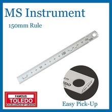 Load image into Gallery viewer, Toledo 301956 150mm - Easy Pick-UP Stainless Steel Single Side Rule Metric