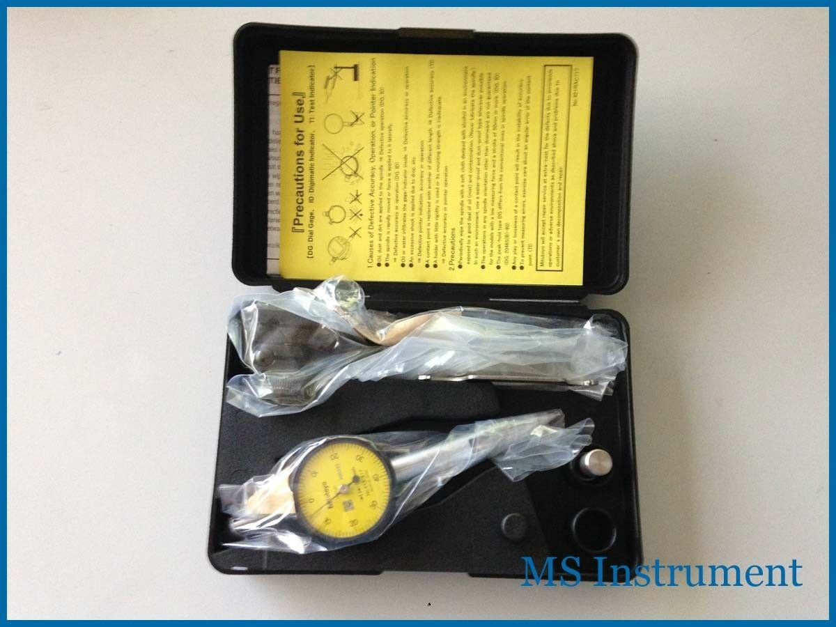 Mitutoyo 513517T Pocket Dial Test Indicator Full Set MS Instrument