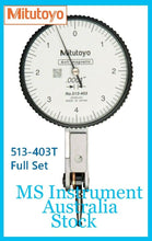 Load image into Gallery viewer, Mitutoyo 513-403T Imperial Inch Dial Test Indicator Full Set