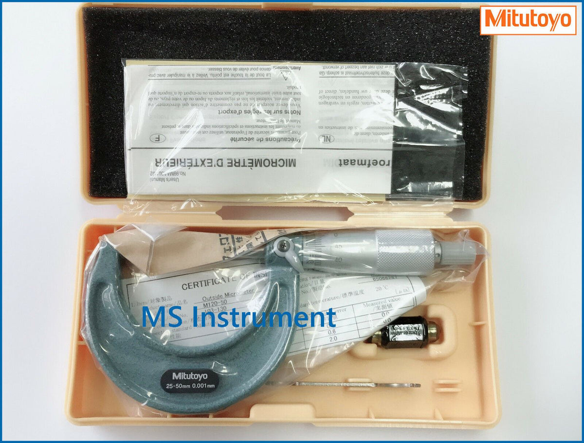 Mitutoyo Outside Micrometer Economy Design - Series 103 - 50-75mm