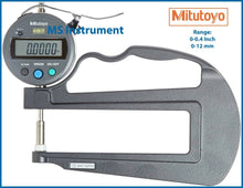 Load image into Gallery viewer, Mitutoyo 547-520s Digital Deep Throat Flat Anvil Thickness Gauge