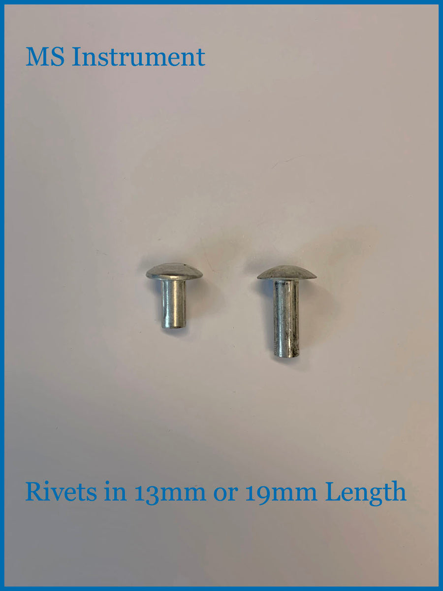 Surveying Solid Aluminium Mushroom Head Rivets 13mm or 19mm Length MS