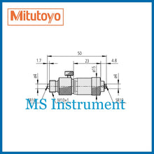 Load image into Gallery viewer, Mitutoyo 137-203 Metric 50-500mm 0.01mm Tubular Inside Micrometer
