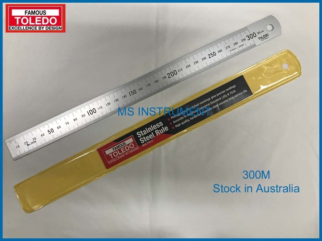 Toledo 300M - Stainless Steel Single Sided Rule Metric - 300mm – MS ...