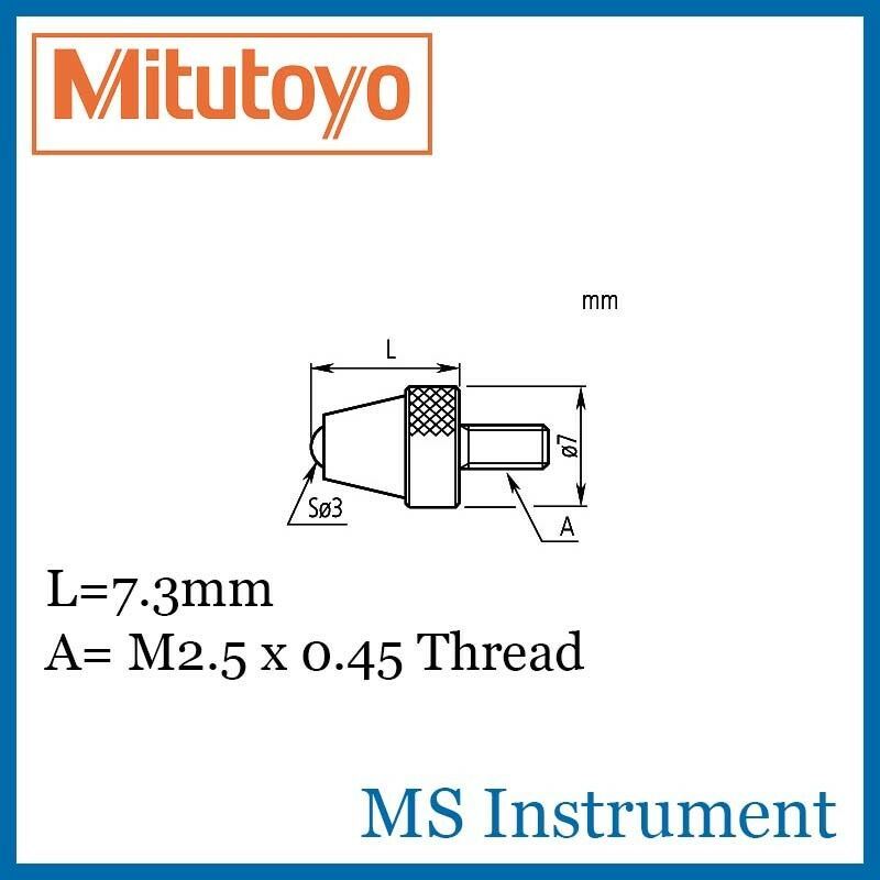 Contact Point 901312 Stylus Anvil for Mitutoyo 2046s 2050s 2052s Dial ...
