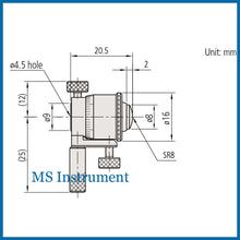 Load image into Gallery viewer, Mitutoyo 141-101 Metric 25-50mm 0.01mm Interchangeable Rod Inside Micrometer
