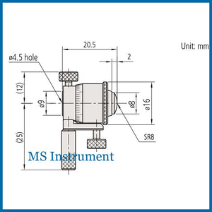 Mitutoyo 141-101 Metric 25-50mm 0.01mm Interchangeable Rod Inside Micrometer